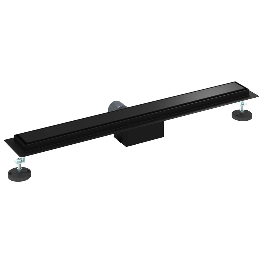 2 In 1 Doucheafvoer Roestvrij Staal 304 80 cm Zwart