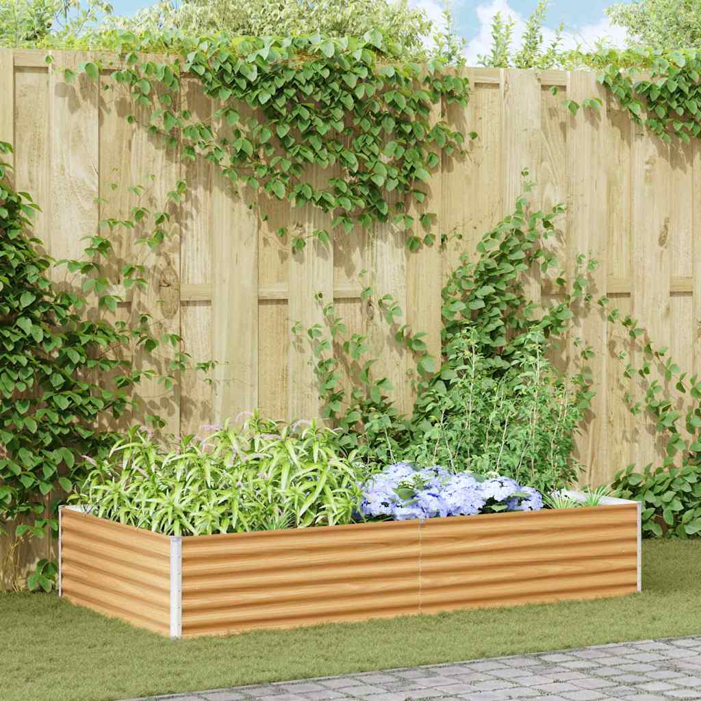 Verhoogde plantenbak 195 x 100 x 36 cm Gegalvaniseerd staal
