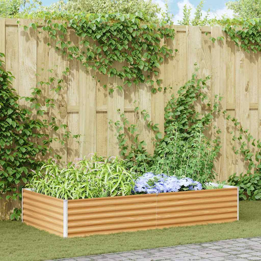 Verhoogde plantenbak 195 x 100 x 36 cm Gegalvaniseerd staal