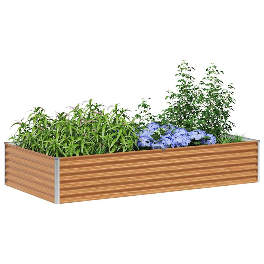 Verhoogde plantenbak 195 x 100 x 36 cm Gegalvaniseerd staal