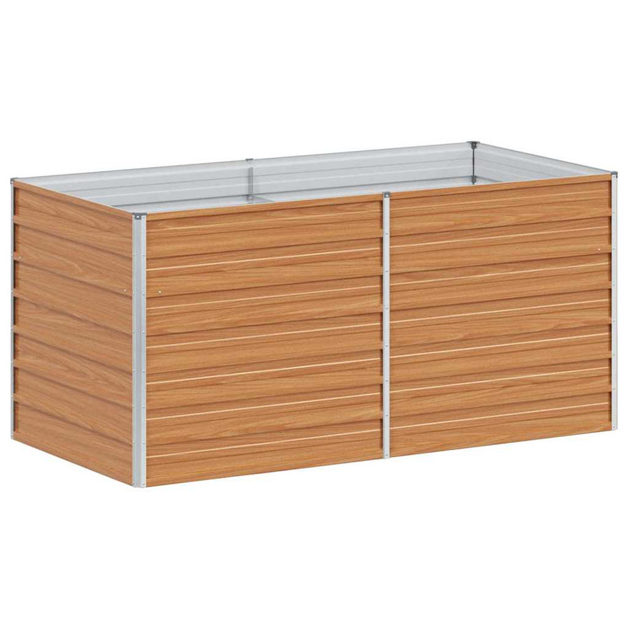 Verhoogde plantenbak Licht Bruin 160 x 80 x 77 cm