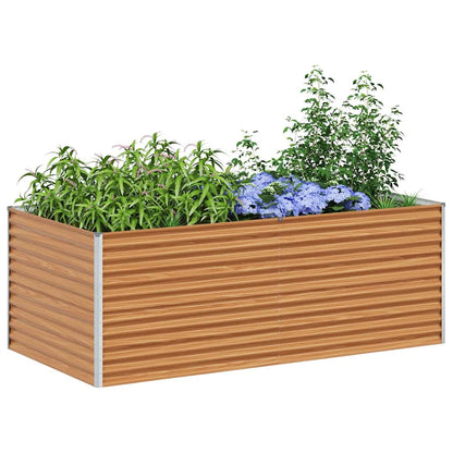 Verhoogde plantenbak 195 x 100 x 68 cm Gegalvaniseerd staal