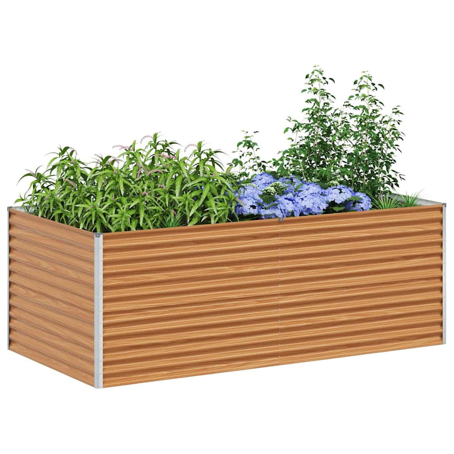 Verhoogde plantenbak 195 x 100 x 68 cm Gegalvaniseerd staal