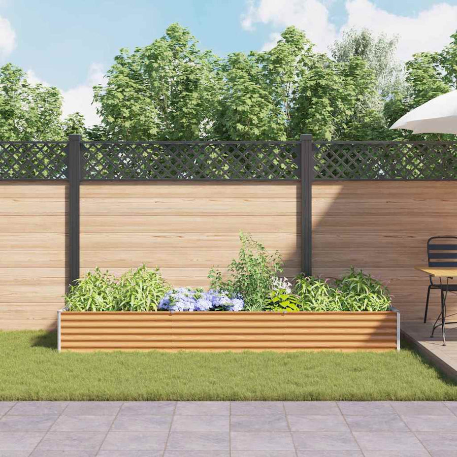 Verhoogde plantenbak 290 x 100 x 36 cm Gegalvaniseerd staal