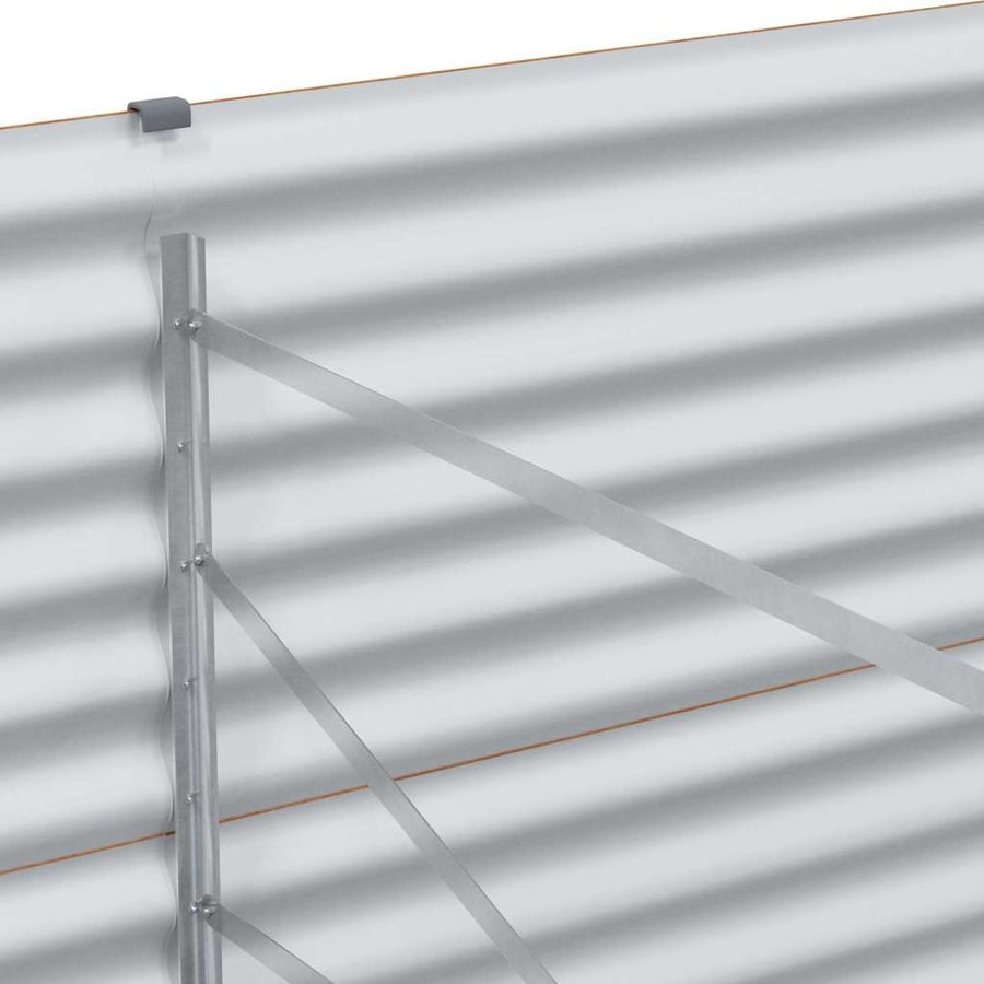 Verhoogde plantenbak 485 x 100 x 68 cm Gegalvaniseerd staal