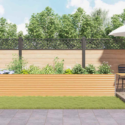 Verhoogde plantenbak 485 x 100 x 68 cm Gegalvaniseerd staal