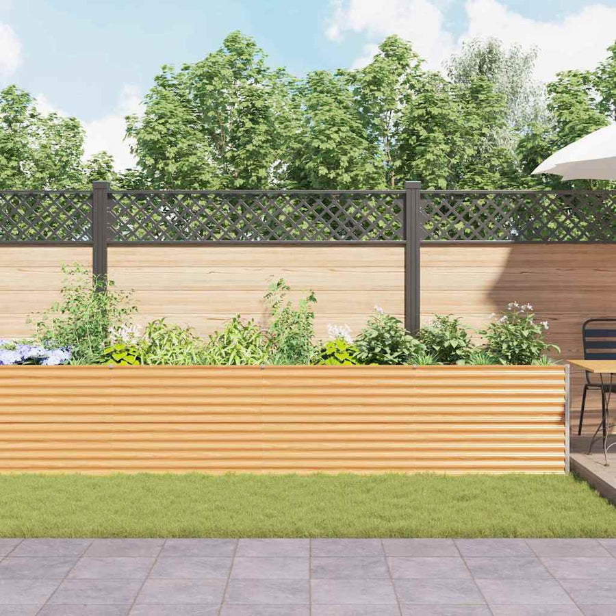 Verhoogde plantenbak 485 x 100 x 68 cm Gegalvaniseerd staal