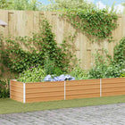 Raised planter Light Brown 600 x 80 x 45 cm