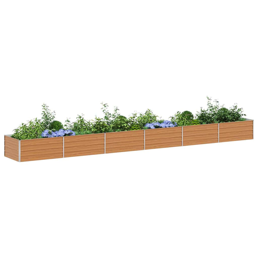Verhoogde plantenbak Licht Bruin 600 x 80 x 45 cm