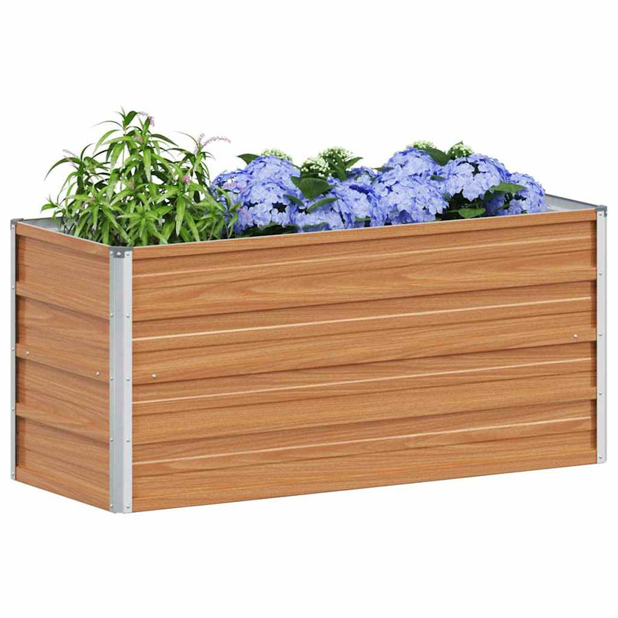 Verhoogde plantenbak Licht Bruin 100 x 40 x 45 cm