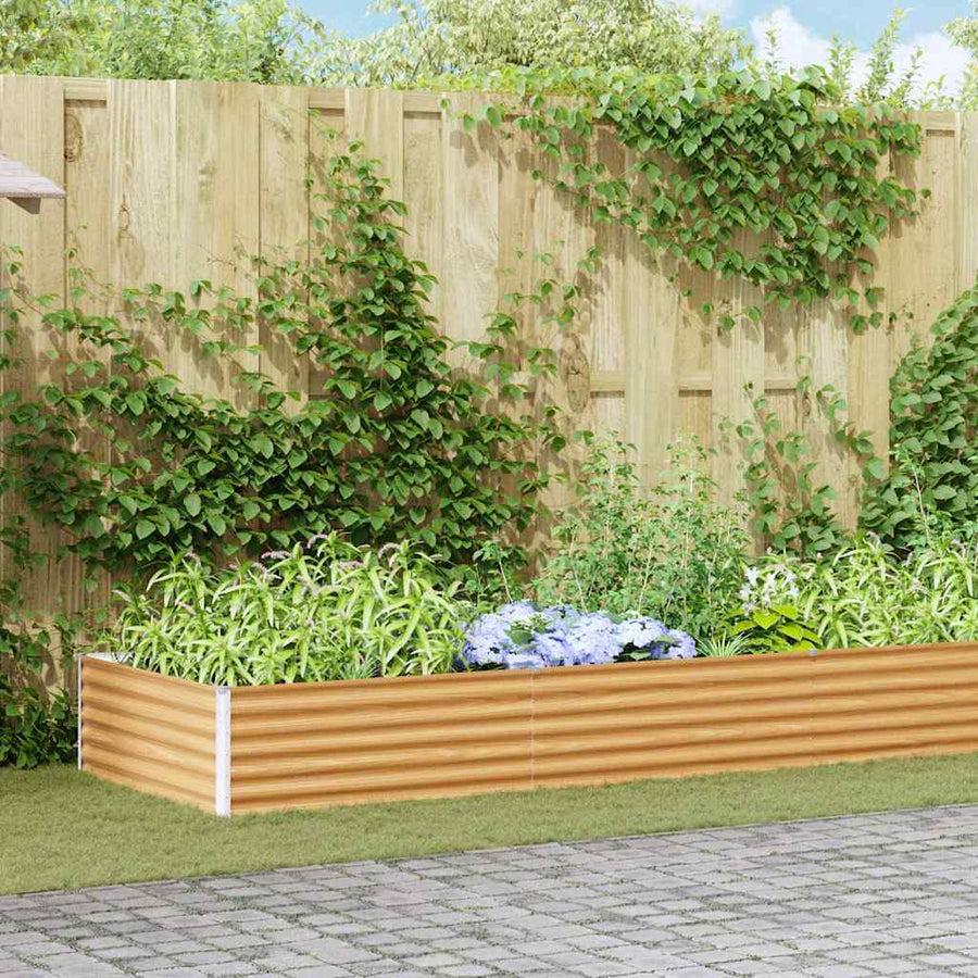 Verhoogde plantenbak 485 x 100 x 36 cm Gegalvaniseerd staal