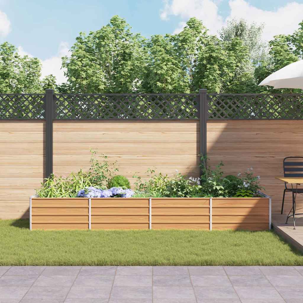 Verhoogde plantenbak Licht Bruin 320 x 80 x 45 cm