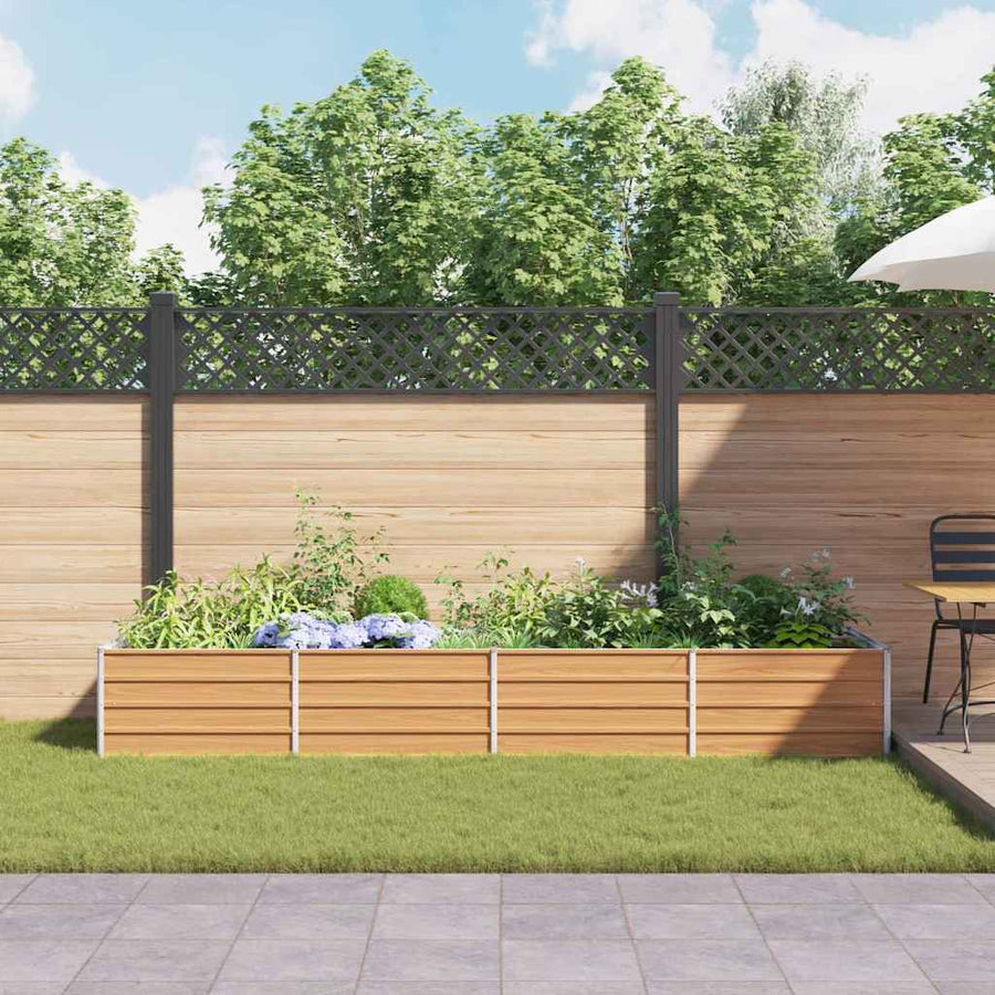 Verhoogde plantenbak Licht Bruin 320 x 80 x 45 cm