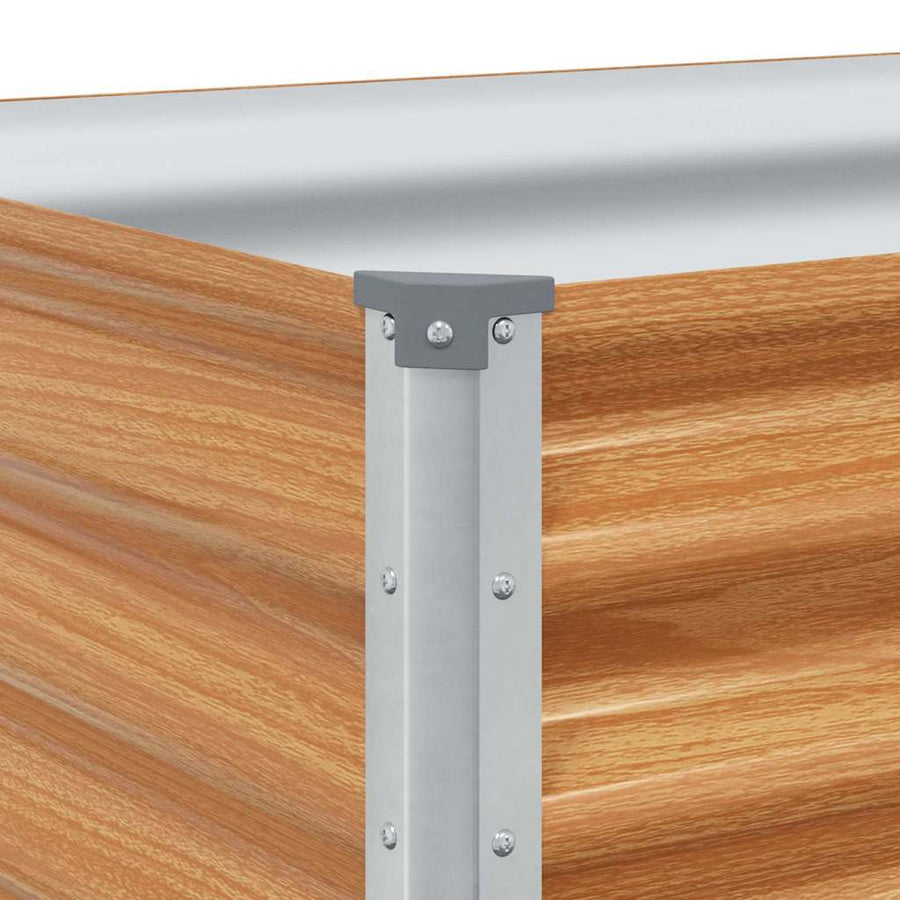 Verhoogde plantenbak 98 x 50 x 68 cm Gegalvaniseerd staal