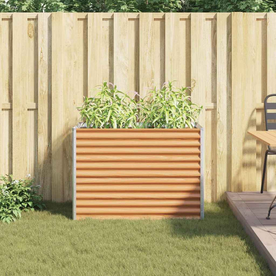 Verhoogde plantenbak 98 x 50 x 68 cm Gegalvaniseerd staal