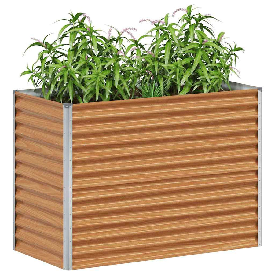 Verhoogde plantenbak 98 x 50 x 68 cm Gegalvaniseerd staal