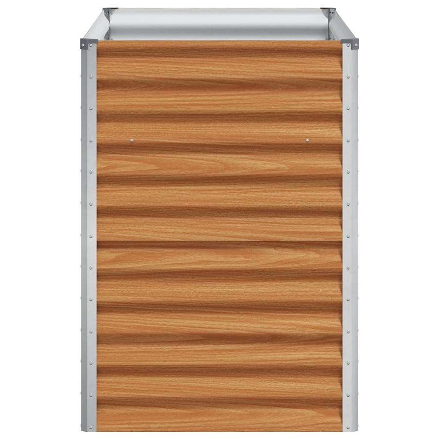 Verhoogde plantenbak 98 x 50 x 68 cm Gegalvaniseerd staal