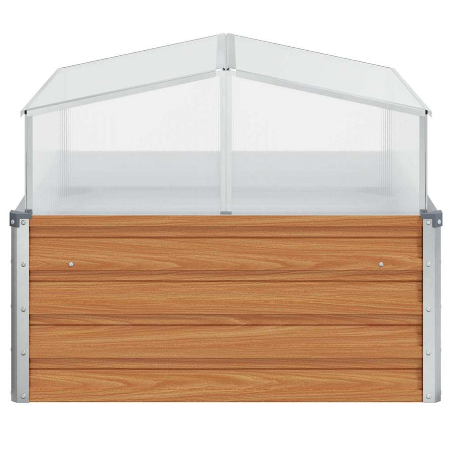 Tuinplanter met kas Licht Bruin 100 x 100 x 77 cm
