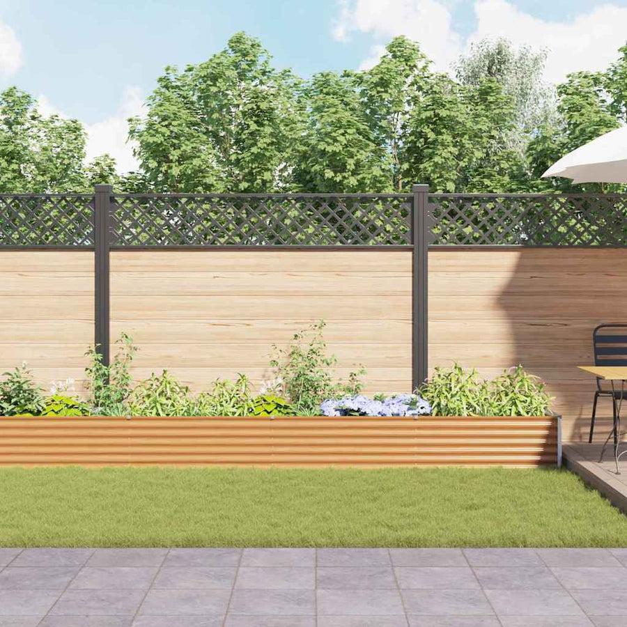 Verhoogde plantenbak 1164 x 50 x 36 cm Gegalvaniseerd staal