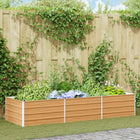 Raised Planter Light Brown 240 x 80 x 45 cm