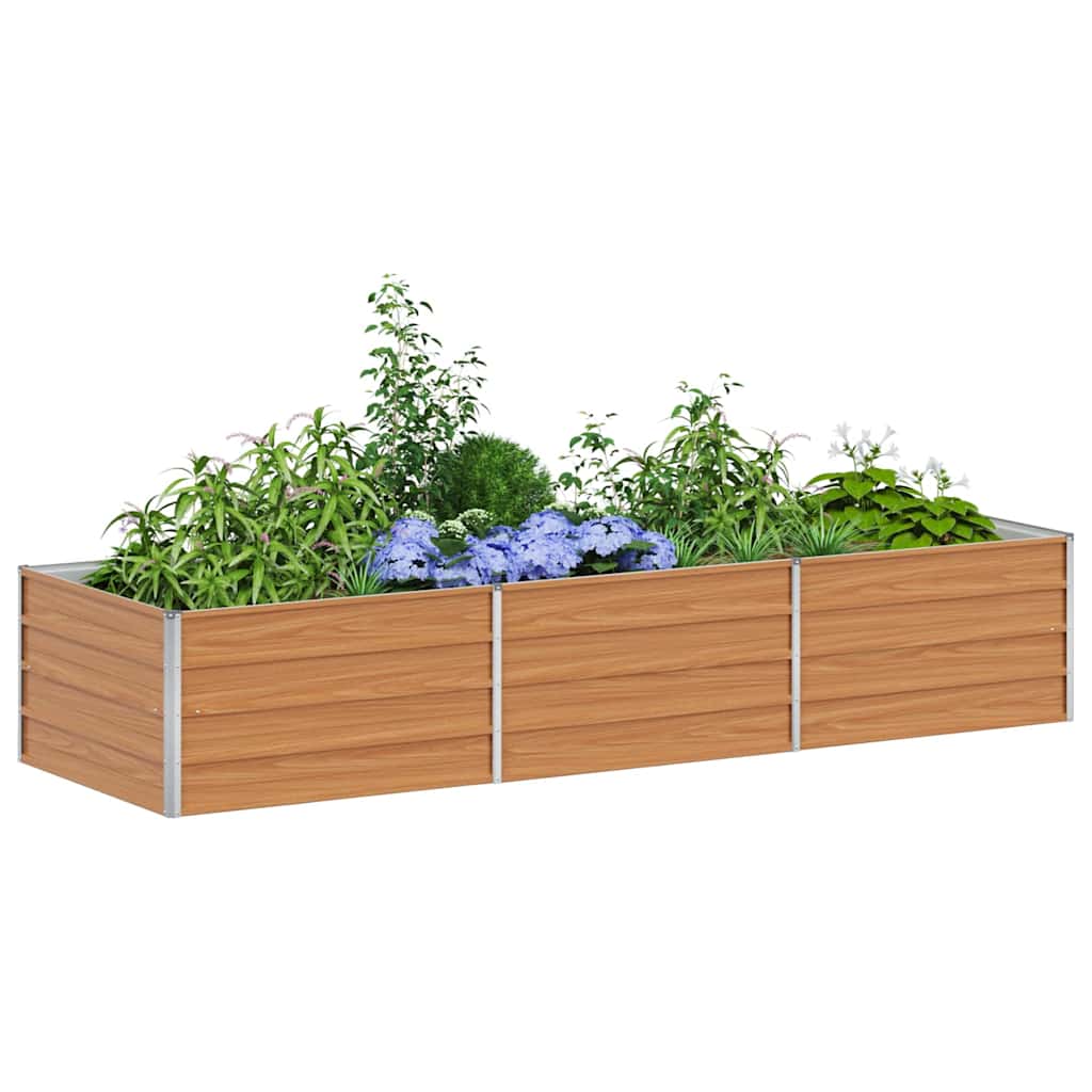Verhoogde plantenbak Licht Bruin 240 x 80 x 45 cm