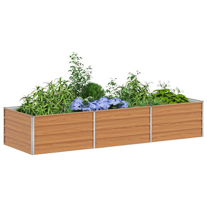 Verhoogde plantenbak Licht Bruin 240 x 80 x 45 cm