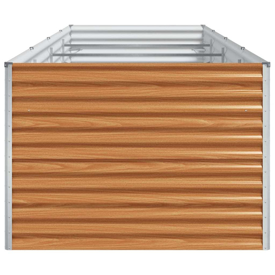 Verhoogde plantenbak 390 x 100 x 68 cm Gegalvaniseerd staal
