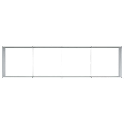 Verhoogde plantenbak 390 x 100 x 68 cm Gegalvaniseerd staal