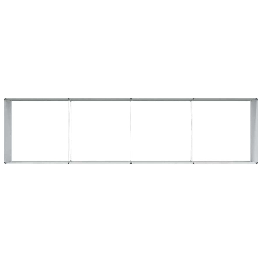 Verhoogde plantenbak 390 x 100 x 68 cm Gegalvaniseerd staal