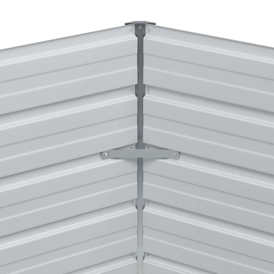 Verhoogd Tuinbed Licht Bruin 129 x 129 x 77 cm