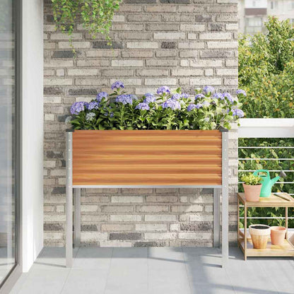 Tuin Bloempot Licht Bruin Houtlook