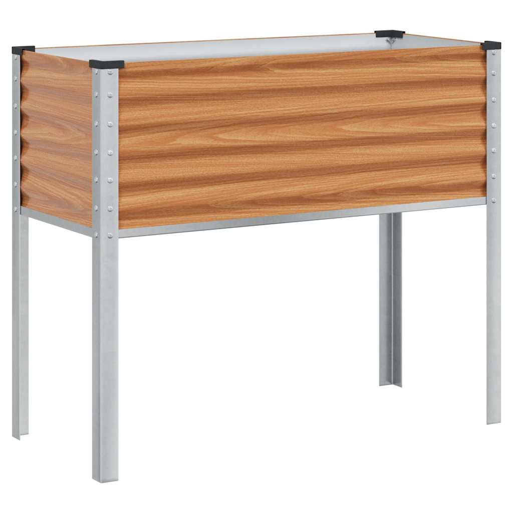 Tuin Bloempot Licht Bruin Houtlook