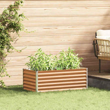 Verhoogde plantenbak 98 x 50 x 36 cm Gegalvaniseerd staal