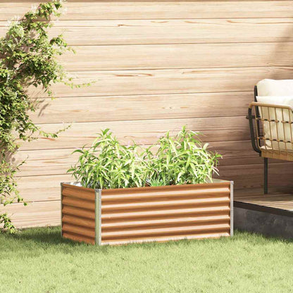 Verhoogde plantenbak 98 x 50 x 36 cm Gegalvaniseerd staal