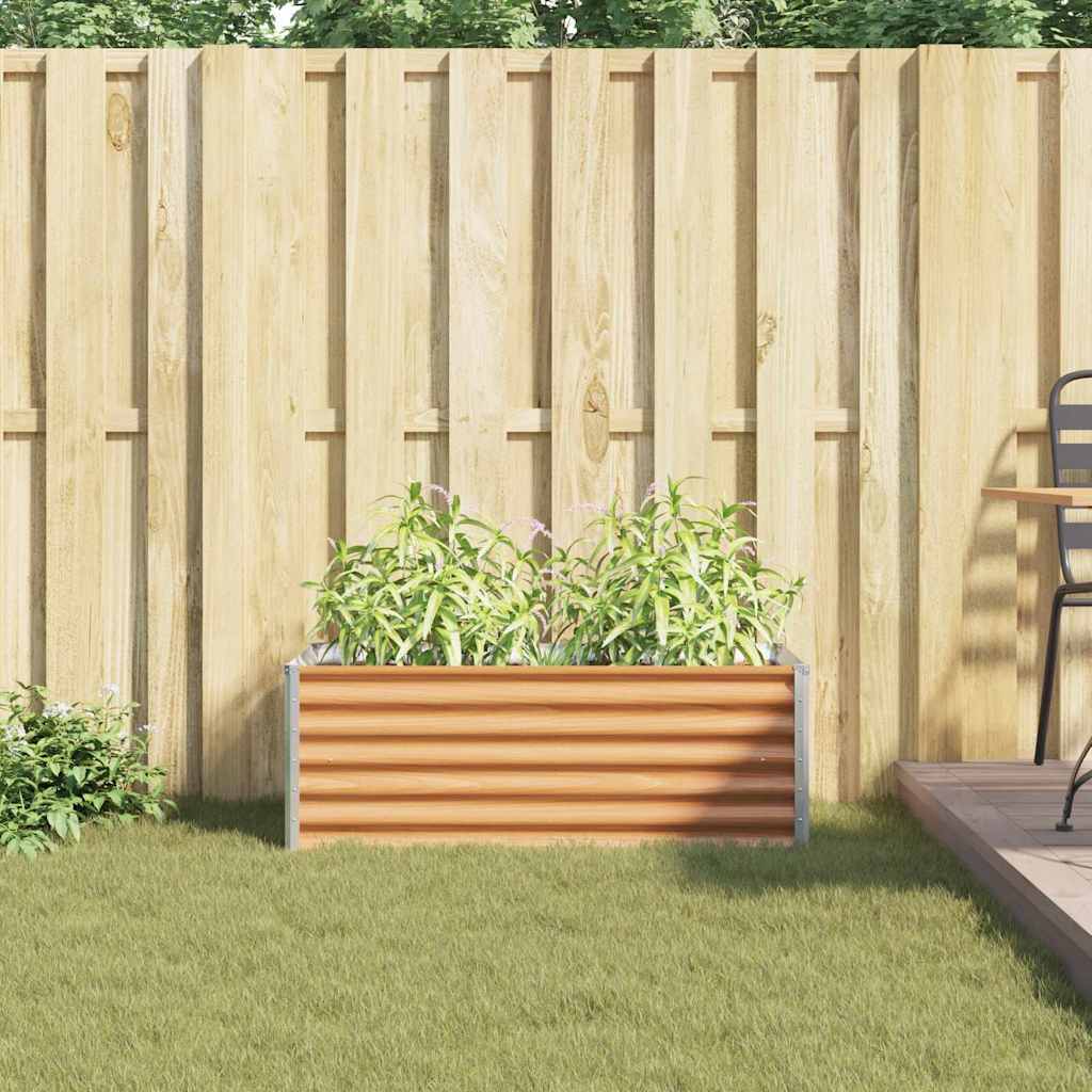 Verhoogde plantenbak 98 x 50 x 36 cm Gegalvaniseerd staal