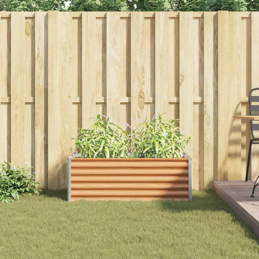 Verhoogde plantenbak 98 x 50 x 36 cm Gegalvaniseerd staal