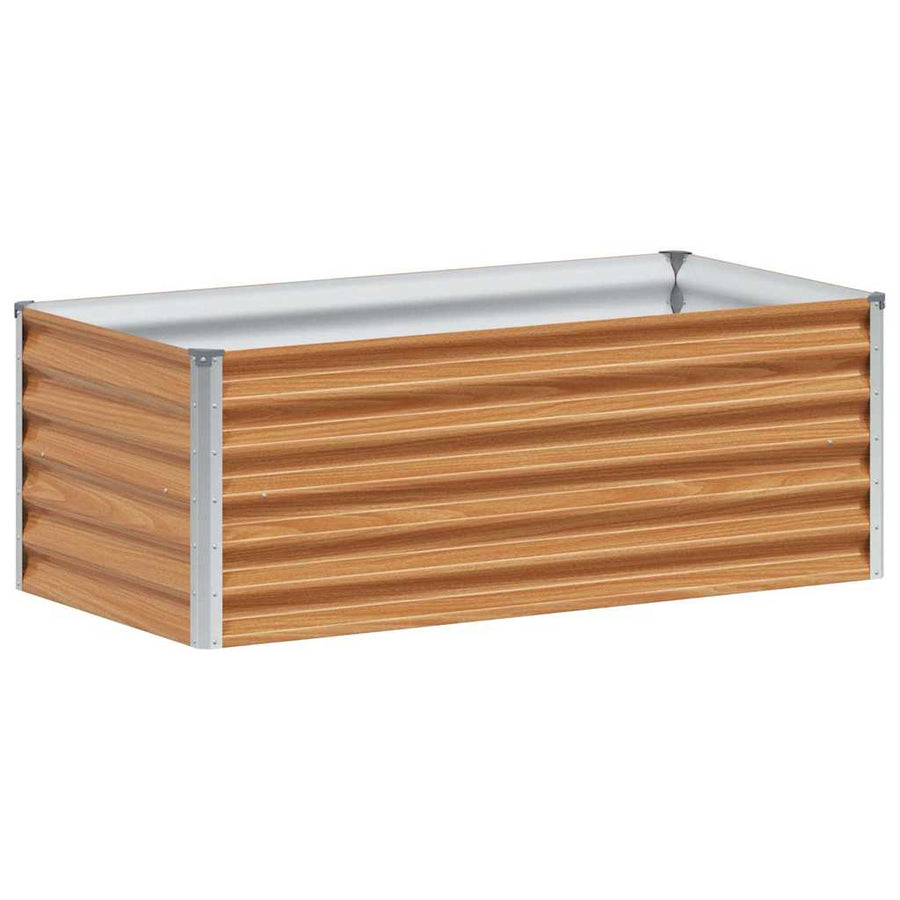 Verhoogde plantenbak 98 x 50 x 36 cm Gegalvaniseerd staal
