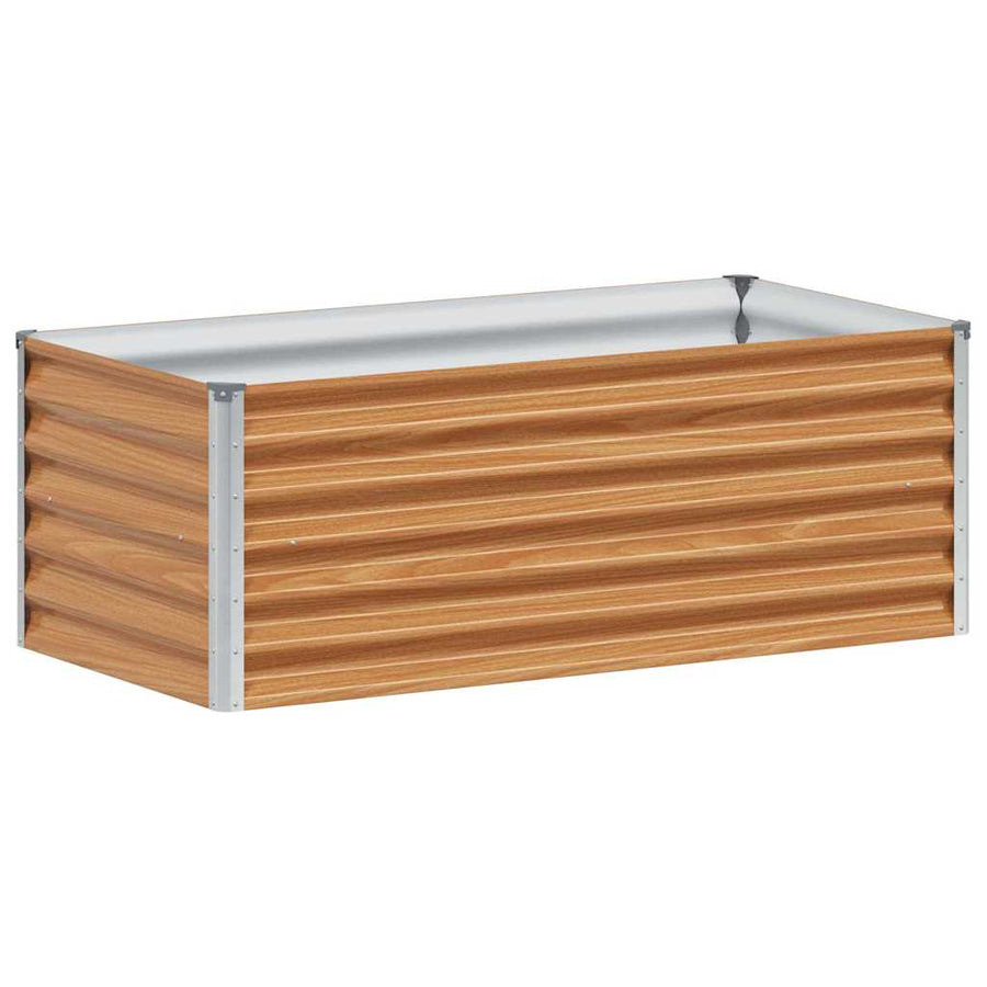 Verhoogde plantenbak 98 x 50 x 36 cm Gegalvaniseerd staal