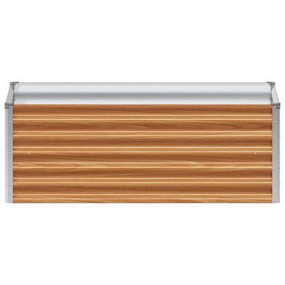 Verhoogde plantenbak 98 x 50 x 36 cm Gegalvaniseerd staal
