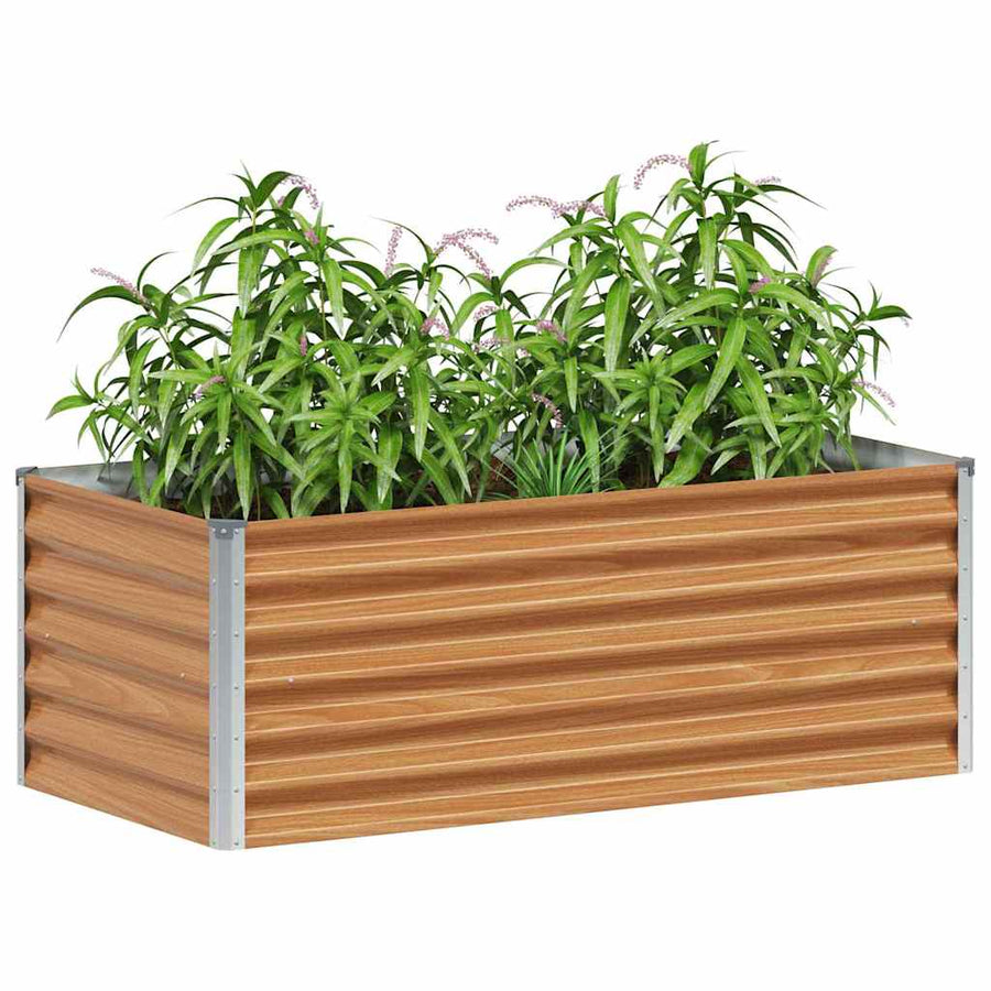 Verhoogde plantenbak 98 x 50 x 36 cm Gegalvaniseerd staal