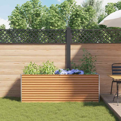 Verhoogde plantenbak 195 x 50 x 68 cm Gegalvaniseerd staal