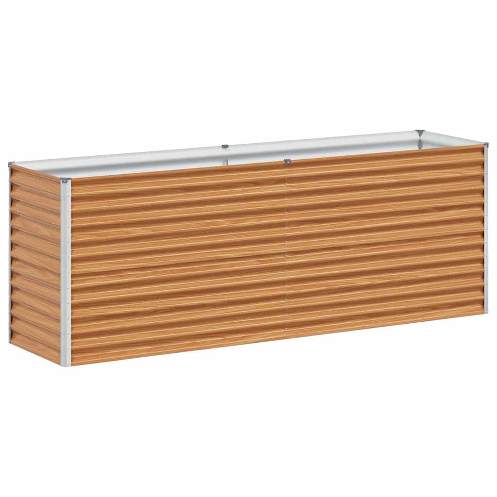 Verhoogde plantenbak 195 x 50 x 68 cm Gegalvaniseerd staal