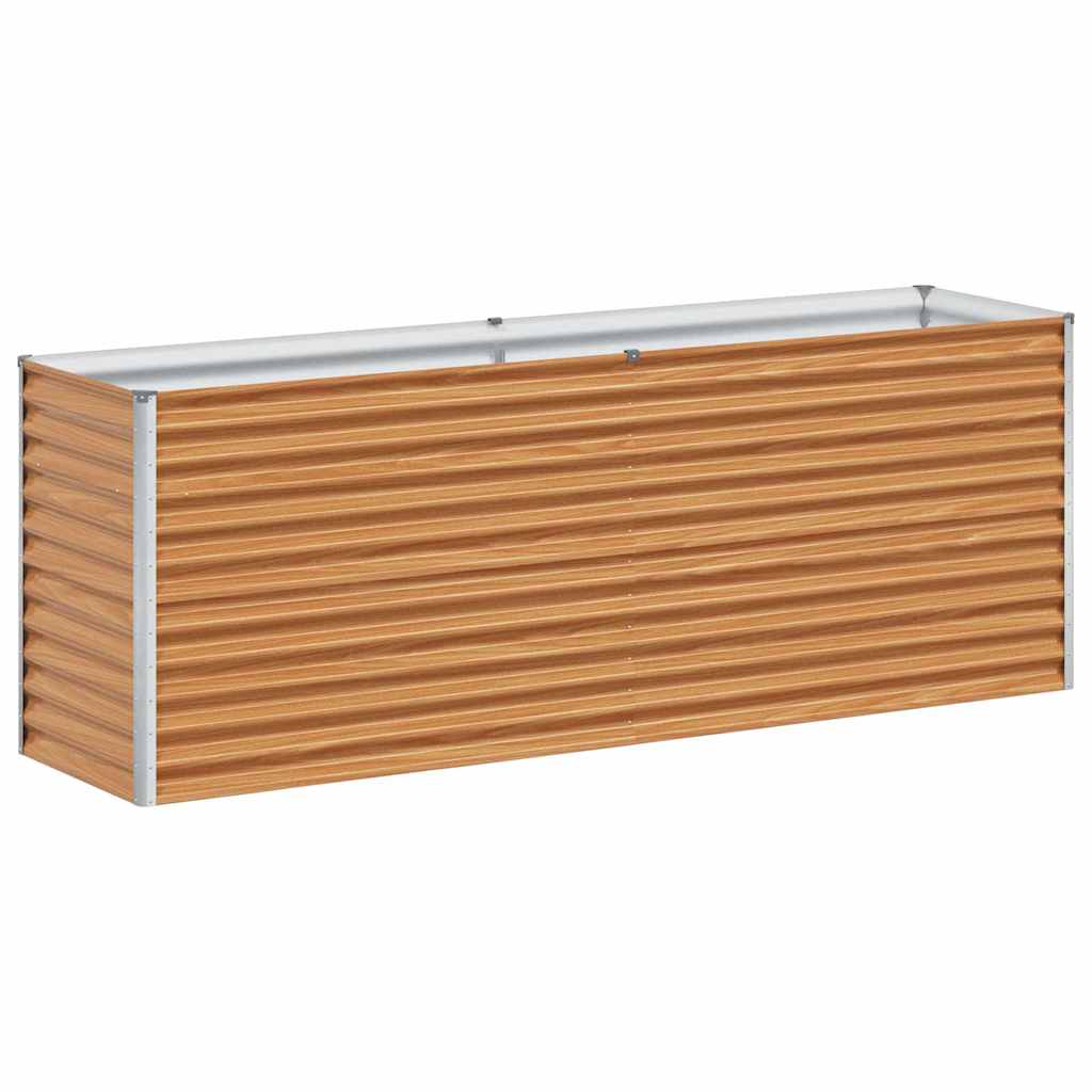 Verhoogde plantenbak 195 x 50 x 68 cm Gegalvaniseerd staal