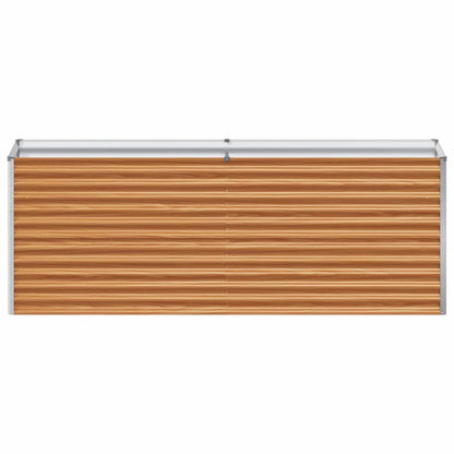 Verhoogde plantenbak 195 x 50 x 68 cm Gegalvaniseerd staal