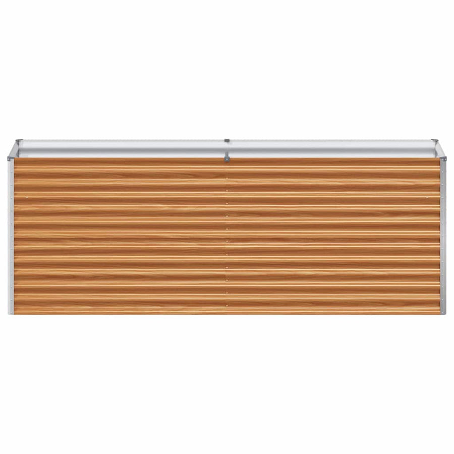Verhoogde plantenbak 195 x 50 x 68 cm Gegalvaniseerd staal