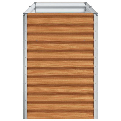 Verhoogde plantenbak 195 x 50 x 68 cm Gegalvaniseerd staal