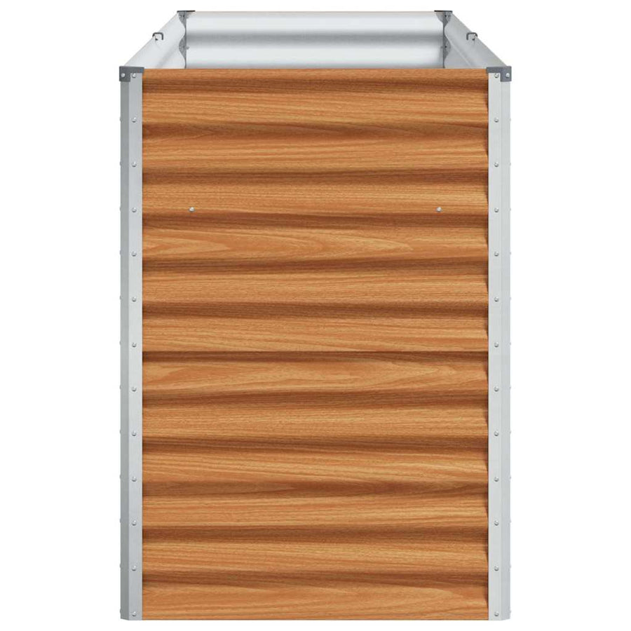 Verhoogde plantenbak 195 x 50 x 68 cm Gegalvaniseerd staal