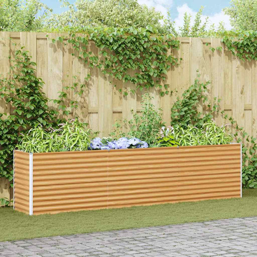 Verhoogde plantenbak 290 x 50 x 68 cm Gegalvaniseerd staal