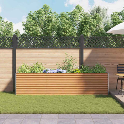 Verhoogde plantenbak 290 x 50 x 68 cm Gegalvaniseerd staal