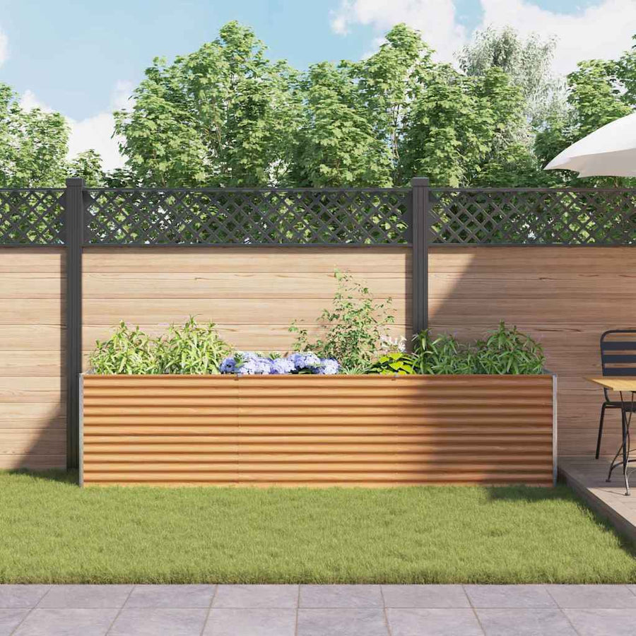 Verhoogde plantenbak 290 x 50 x 68 cm Gegalvaniseerd staal